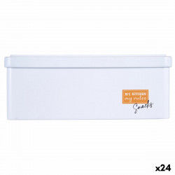 Boîte Snacks Blanc Fer blanc (11 x 7,1 x 18 cm) (24 Unités)