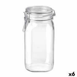 Food Preservation Container Bormioli Rocco fido Transparent Glass (1,5 L) (6...