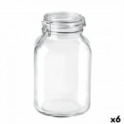 Mad Bevarelse Container Bormioli Rocco fido Gennemsigtig Glas (3 L) (6 enheder)
