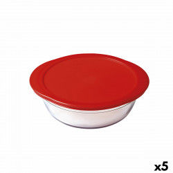 Round Lunch Box with Lid Ô Cuisine Cook & Store 21 x 21 x 7 cm Red 1,1 L...