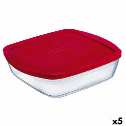 Rectangular Lunchbox with Lid Ô Cuisine Cook&store Ocu Red 2,5 L 28 x 20 x 8...
