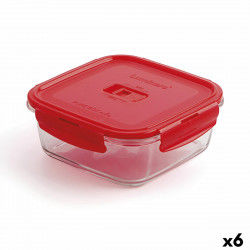 Boîte à lunch hermétique Luminarc Pure Box Rouge 1,22 L verre (6 Unités)