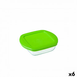 Kwadratowe pudełko na lunch z pokrywką Pyrex Cook & Store Kolor Zielony 1 L...