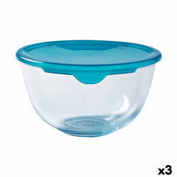 Round Lunch Box with Lid Pyrex Cook & Store Blue 2 L 22 x 22 x 11 cm Silicone...