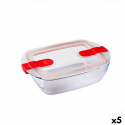 Hermetic Lunch Box Pyrex Cook&heat 1,1 L 24 x 15,5 x 7 cm Transparent Glass...