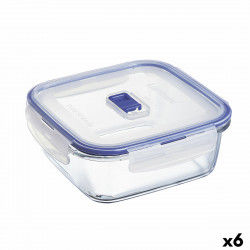Hermetic Lunch Box Luminarc Pure Box Active 1,22 L Bicoloured Glass (6 Units)