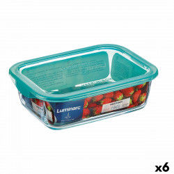 Rectangular Lunchbox with Lid Luminarc Keep'n Lagon 12 x 8,5 x 5,4 cm...