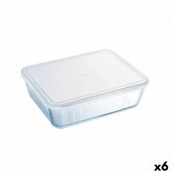 Rectangular Lunchbox with Lid Pyrex Cook & Freeze 25 x 20 cm Transparent...