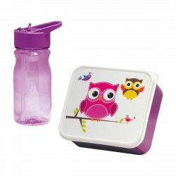 Picnic Holder and Bottle Included Mondex Owl Pink