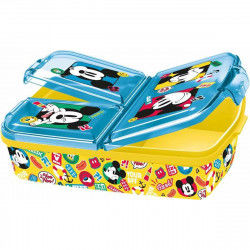 Fiambrera de Compartimentos Mickey Mouse Fun-Tastic 19,5 x 16,5 x 6,7 cm...