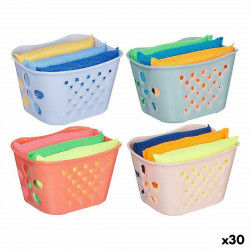Set of scourers Basket Plastic (30 Units)