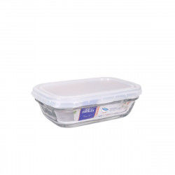 Rectangular Lunchbox with Lid Duralex Freshbox 400 ml Transparent Rectangular