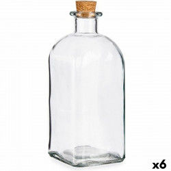 Blik Bundprop Kork Glas 1 L 9 x 22 x 9 cm (6 enheder)