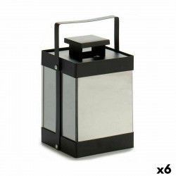 LED Lantern Black Mirror 12,5 x 18,5 x 12,5 cm (6 Units)