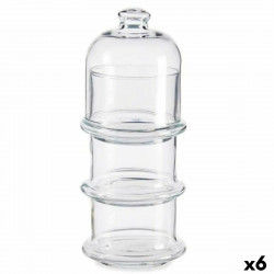 Tubs Patisserie Chocolates Stackable Glass 9 x 22 x 9 cm (6 Units)