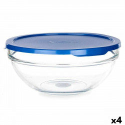 Okrągłe pudełko na lunch z pokrywką Chefs Niebieski 1,7 L 20,5 x 9 x 20,5 cm...