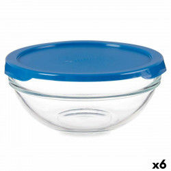 Okrągłe pudełko na lunch z pokrywką Chefs Niebieski 595 ml 14 x 6,3 x 14 cm...