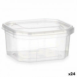 Boîte à repas rectangulaire avec couvercle Transparent polypropylène 370 ml...