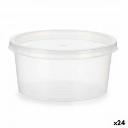 Round Lunch Box with Lid Transparent polypropylene 500 ml 12,5 x 6,2 x 12,5...