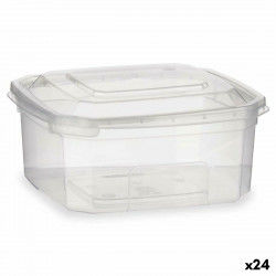 Rectangular Lunchbox with Lid Transparent polypropylene 500 ml 12,3 x 6 x 13...