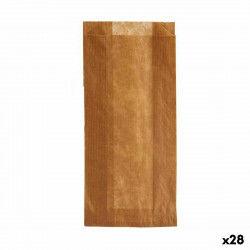 Ensemble de sacs alimentaires réutilisables Compostable 10 x 34 cm Marron...