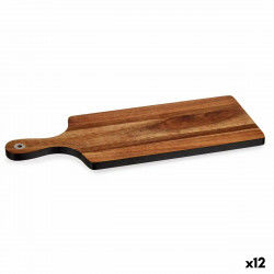Cutting board Black Acacia 17,3 x 1,5 x 44,8 cm (12 Units)