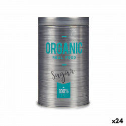 Sucrier Organic Gris Fer blanc 10,4 x 18,2 x 10,4 cm Sucre (24 Unités)