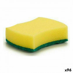 Scourer Yellow Green Synthetic fibre 10 x 3 x 7,5 cm (96 Units)