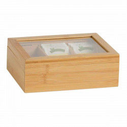 Box for Infusions Andrea House cc73015 Bamboo 21 x 16 x 7,5 cm