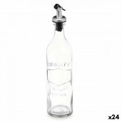 Flakon Med relief Gennemsigtig Glas 500 ml (24 enheder)