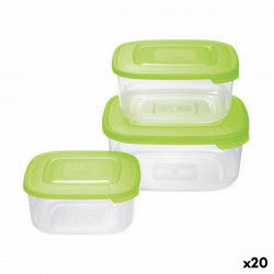 Set of lunch boxes Tontarelli Family Squared 3 Pieces (20 Units)