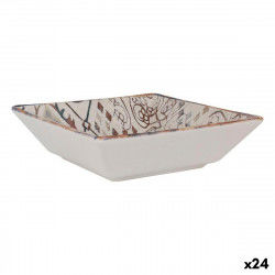 Salad Bowl La Mediterránea Grecia Porcelain 18 x 18 x 5 cm (24 Units)