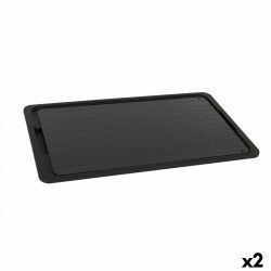 Tray Percutti   Defrost function Black 39 x 23 cm (2 Units)