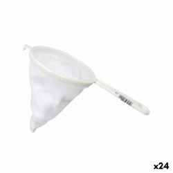 Colador   Blanco Plástico Franela Ø 12 cm (24 Unidades)