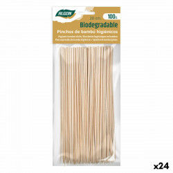 Barbecue Skewer Set Algon Bamboo 200 x 2,5 x 20 mm (100 Pieces) (24 Units)