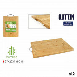 Cutting board Quttin Bamboo 27 x 20 x 1,5 cm (12 Units)