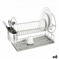 Draining Rack for Kitchen Sink Quttin Metal Stainless steel 49,5 x 24 x 35 cm...