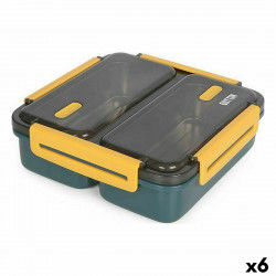 Hermetic Lunch Box ThermoSport Double Steel Plastic 19,8 x 19,8 x 6,3 cm (6...