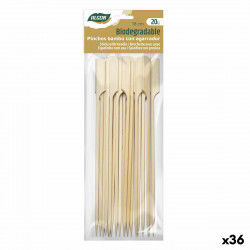Bamboo toothpicks Algon 18 cm Set 20 Pieces (36 Units)