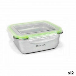 Hermetic Lunch Box Quttin Squared Stainless steel 400 ml 12 x 12 x 6 cm (12...
