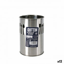 Pot for Kitchen Utensils Quttin Stainless steel Silver 10 x 15 x 10 cm (12...
