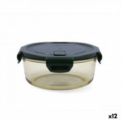 Hermetic Lunch Box Bidasoa Infinity Circular 970 ml Yellow Glass (12 Units)