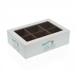 Box for Infusions Versa Bicycle Wood 17 x 7 x 24 cm
