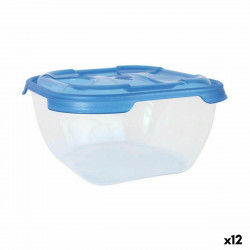 Set of lunch boxes Tontarelli Nuvola 2 L Blue Squared 2 Pieces (12 Units)