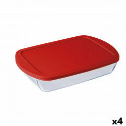 Rectangular Lunchbox with Lid Ô Cuisine Cook&store Ocu Transparent Glass...