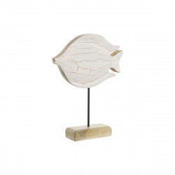 Decorative Figure Home ESPRIT White Natural Fish Mediterranean 18 x 5 x 24 cm