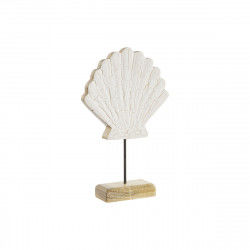 Figura Decorativa Home ESPRIT Blanco Natural Concha Mediterráneo 18 x 5 x 28 cm