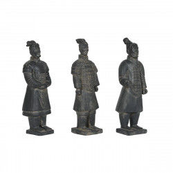 Decorative Figure Home ESPRIT Grey Warrior 18,5 x 16,5 x 57 cm (3 Units)
