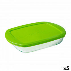 Prostokątne pudełko na lunch z pokrywką Pyrex Prep&store Px Kolor Zielony 1,6...