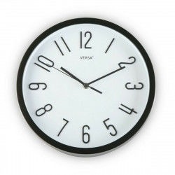 Wall Clock Versa Black Plastic Fusion 4,6 x 30 x 30 cm (Ø 30 cm)